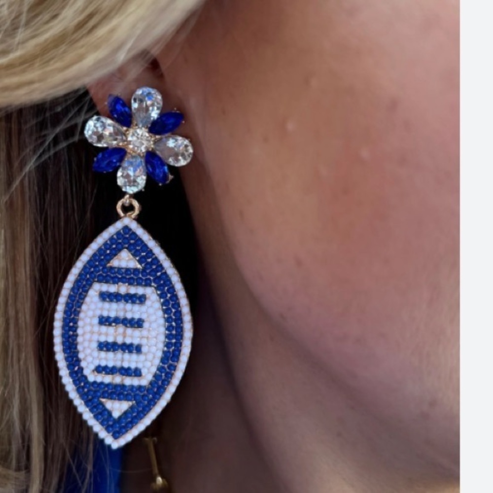 NWT Football Earrings